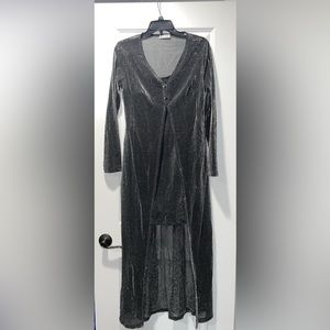 Large silver/black dress with Sweater